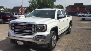 2016 GMC Sierra 1500 SLT 4WD Crew Cab Z71 Suspension Cooled Seats White Oshawa ON Stock 161584 [upl. by Maribeth]