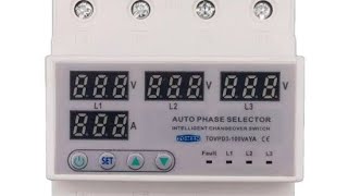 Tomzn 3 phase to single phase Auto Phase selector 63A by JAB Solar [upl. by Stevenson]