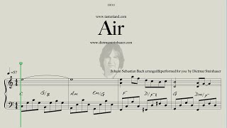 Air  Easy Piano  Johann Sebastian Bach [upl. by Diskin893]