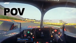 F1 VISOR CAM Max Verstappens 2023 Japanese GP Pole Lap Through Helmet Cam AssettoCorsa [upl. by Millur65]