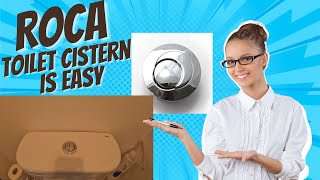 How To Remove A Roca Flush button And Cistern For A Roca Toilet UK PLUMBER [upl. by Haduhey]