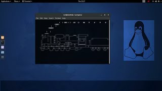 Funny Terminal Trick Run Train In Terminal Kali Linux [upl. by Alocin]