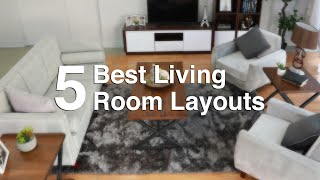 5 Best Living Room Layouts  MF Home TV [upl. by Yaja91]