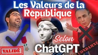 LES VALEURS DE LA RÉPUBLIQUE JE LES RESPECTE  Que dit CHAT GBT [upl. by Yonina]