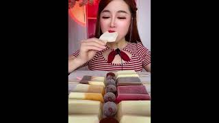 Asmr eating ice cream Crispy delicious short video [upl. by Assiralc]