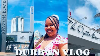 DURBAN VLOG The Oyster Box  Oceans Mall  Platinum Walk Beach Walk  PART 1 OF 2 [upl. by Airad]