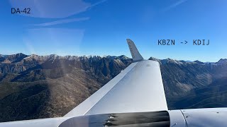 Taking a DA42 NG to Driggs Idaho a Very Busy Uncontrolled Airport Pt 1 [upl. by Holna]