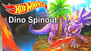 Hot Wheels Bahn Hot wheels Cars Dino Spinout Auto Spielzeug Dinosaurier Film Deutsch [upl. by Aeila37]