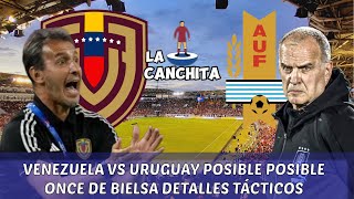 VENEZUELA VS URUGUAY  POSIBLE ONCE DE BIELSA  DETALLES TÁCTICOS  LA VINOTINTO EN ELIMINATORIAS [upl. by Aanas26]