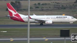 QANTAS🦘737800 TAKE OFF RWY34 YMML AT JULIET TURN N BURN🔥🛫🛫🛫🛫🛫🛫🛫🛫 [upl. by Tracey114]