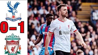 Diogo Jota fist half goal vs Crystal Palace  2024 premier league [upl. by Niarbo]