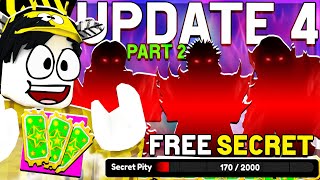 Anime Defenders  F2P Update 4 Part2 Libreng SECRET Pity Units Para Sa Lahat [upl. by Audra]