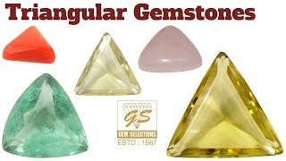 Triangular Gemstones  Pyramid Gemstones [upl. by Attena]