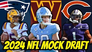 2024 NFL Mock Draft with FINAL DRAFT ORDER [upl. by Anatnas922]