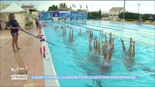 A SaintCyprien ça baigne pour la natation Synchronisée [upl. by Aerdnas]