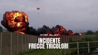 INCIDENTE FRECCE TRICOLORI  Torino Caselle  Video e Slowmotion [upl. by Fredel]