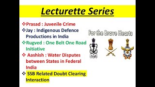 Lecturette Practice  21102024 ssb interview Personality Development [upl. by Brawley]