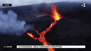 Le Piton de la Fournaise en éruption depuis 3 semaines [upl. by Tneciv]