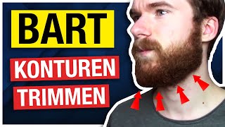 BART TRIMMEN Anleitung  Übergang Halslinie Konturen  SIMPLES Tutorial [upl. by Whorton792]