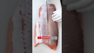 wholesalmon salmonsashimi salmoncutting salmonasmr fish [upl. by Kcirdec]