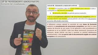 Ley 392015  Procedimiento Administrativo 5a Parte  Iniciación del procedimiento [upl. by Inesita]