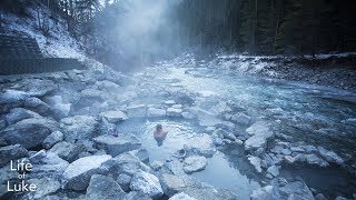 Winter Soak in Lussier Hot Springs [upl. by Syramad930]