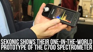 Sekonic Shows Off Their new C700 SpectrometerLight Meter [upl. by Acnaiv]