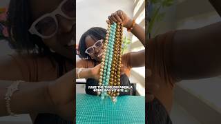 Creating the Adeola Ombré pearl bead bag 🏝️ Enjoy the process [upl. by Aneger597]