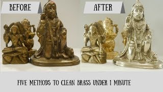 How To Clean Brass  5 Easy Brass Cleaning Ideas  Priyanka Uppal [upl. by Ahsoyek]