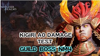 Watcher Of Realms Testing Kigiri A0 In Guild Boss NM4 [upl. by Yeliac]