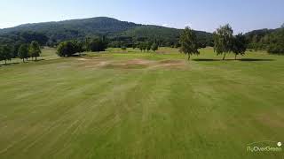 Golf de Rougemont le Château  drone aerial video  Les Etangs  Hole08 [upl. by Argile480]