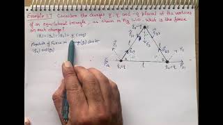 Consider the charges q q and q placed at the vertices of an equilateral triangle as shown in fig [upl. by Alejandro]