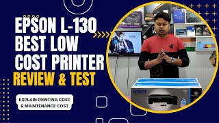 EPSON L130 PRINTER REVIEW amp TEST INK TANK COLOR PRINTER [upl. by Jewett]