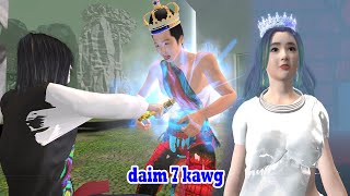 nkauj zaj thiab ntsuag daim 7 kawg hmong animation 3d [upl. by Aneekan]