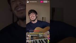 Rex Orange County  Sunflower Instagram Live 32120 [upl. by Ekle]