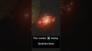 Fire cracker 🎇 testing shorts firecracker viral sonycrackers Diwali papa Samsung A1 skyshot [upl. by Ahtis]