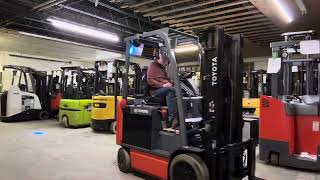 2016 Toyota 8FBCU25COMP 5000lbs Used Electric Forklift  U73154 [upl. by Wagshul]