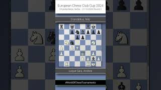 Luque Saiz Andres vs Grandelius Nils European Chess Club Cup 2024 Round 2 01 [upl. by Piderit]