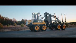 Eco Log 1250F – Forwarder with low weight great visibility and superb mobility [upl. by Ennagem]