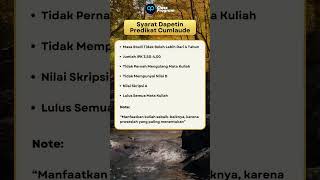 Syarat dapetin predikat Cumlaude [upl. by Cassandre]