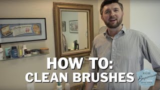 How to Clean your Wet Shave Badger Boar Brush [upl. by Mathia]