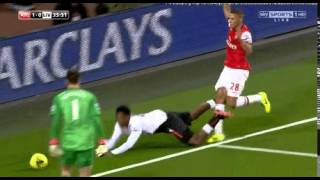 Daniel Sturridge Dirty Dive vs Arsenal [upl. by Pall]