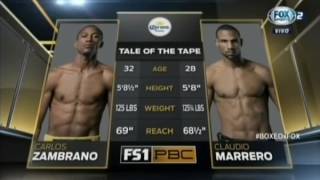 Claudio marrero vs Zambrano ko [upl. by Hedva293]