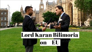 Lord Karan Bilimoria on EU political transparency regulations amp trade [upl. by Ahsinra]