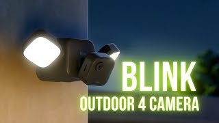 The new Blink Outdoor 4 Floodlight Camera is a wire free smart security [upl. by Bullivant881]