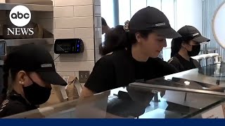 California minimum wage of at least 20 for fastfood workers to take effect Monday [upl. by Hannad]