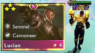 Fishbones Lucian ⭐⭐⭐ft 10 Sentinel   TFT SET 55 [upl. by Franek]