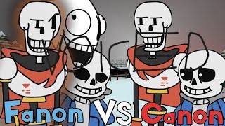 VOICED FANON VS CANON Sans and Papyrus [upl. by Westland]