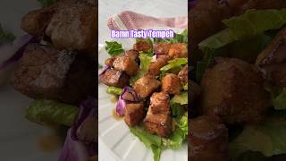 Delicious Marinated Air Fryer Tempeh highproteinvegan recipe [upl. by Nylirrej457]