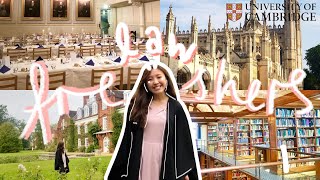 cambridge university freshers week move in matriculation freshers fair vlog and review  newnham [upl. by Edras]